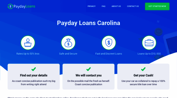 carolinapaydayloans.net