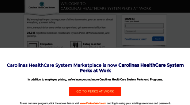 carolinashealthcare.corporateperks.com