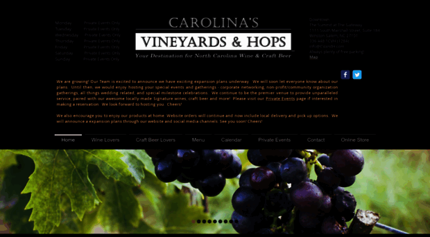 carolinasvineyardsandhops.com