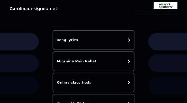 carolinaunsigned.net