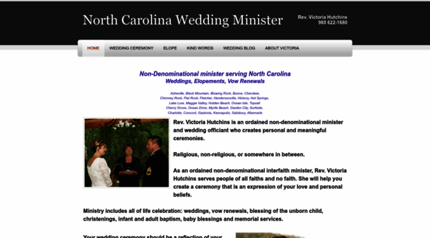 carolinaweddingminister.com