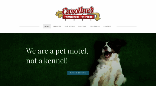 carolinespamperedpetmotel.com