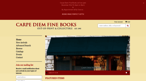 carpediemfinebooks.com