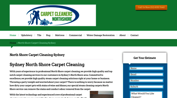 carpetcleanersnorthshore.com