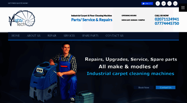 carpetmachinerepairs.co.uk