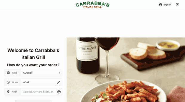 carrabbasonlineordering.com