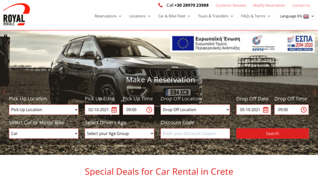 carrentals.creteroyal.com