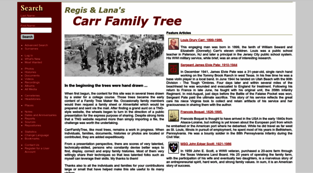 carrfamilytree.com