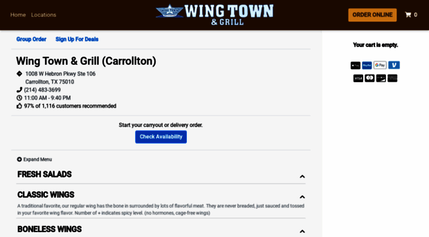 carrollton.wingtownandgrill.com