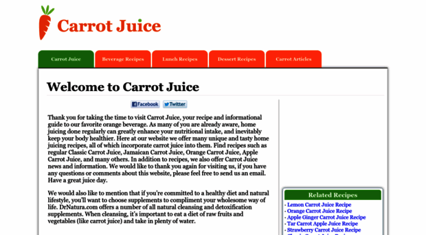 carrotjuice.com