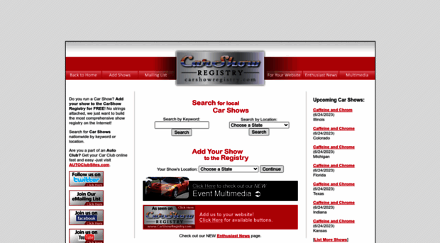carshowregistry.com