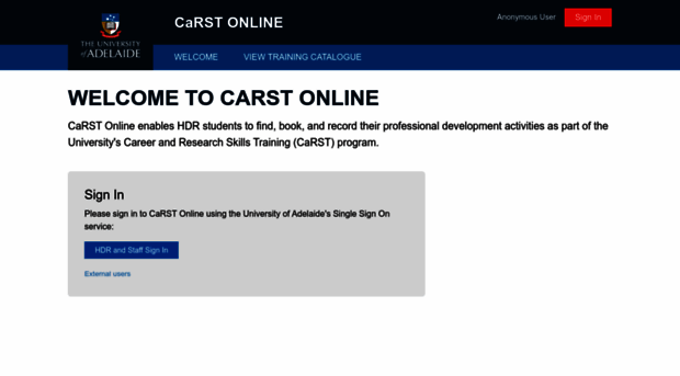 carst.adelaide.edu.au