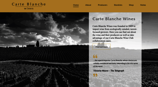 carteblanchewines.com