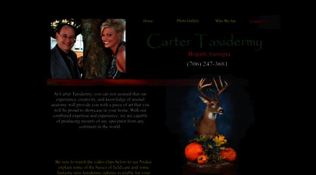 cartertaxidermy.com