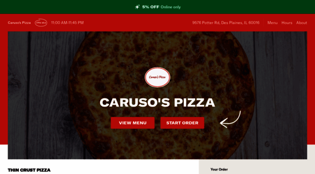 carusospizzadesplaines.com