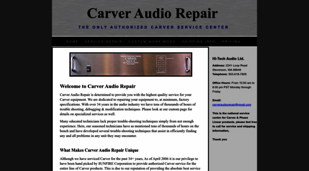 carveraudiorepair.com