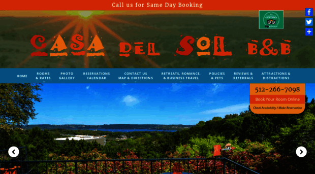 casadelsolbedandbreakfast.com