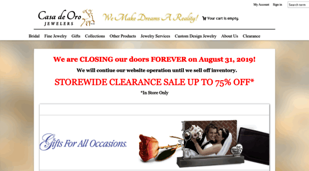 casadeorojewelers.com