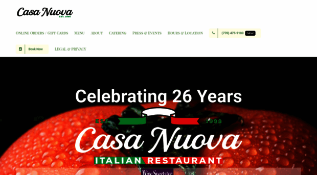 casanuovarestaurant.com