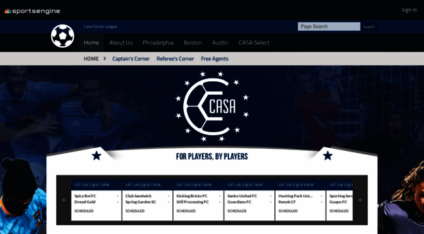 casasoccerleagues.com