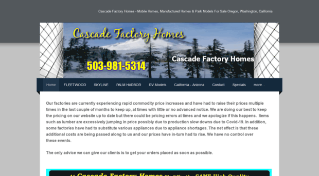 cascadefactoryhomes.com