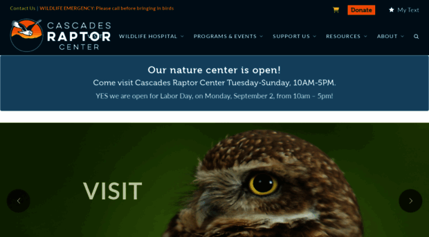 cascadesraptorcenter.org