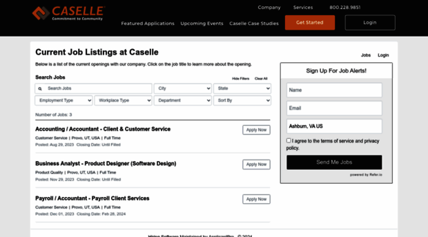 casellejobs.applicantpro.com