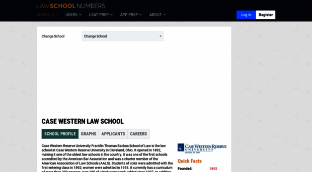 casewestern.lawschoolnumbers.com