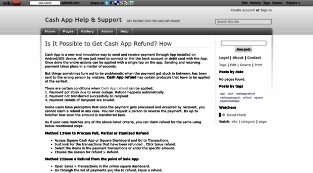 cashappsupport.wikidot.com - Is It Possible to Get Cash App... - Cash ...