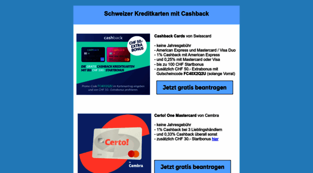 cashback-card.ch