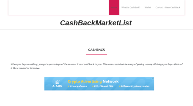 cashbackmarketlist.com