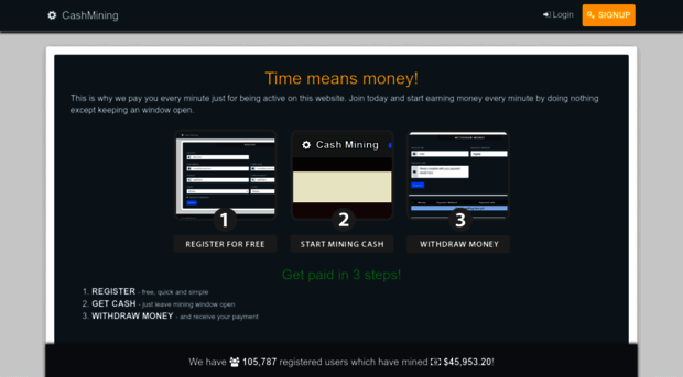 Cashmining เว็บขุดBitcoinฟรี!!! คุณสามารถสร้างรายได้ทุกวันโดยไม่ต้องลงทุน ทำง่ายได้เงินจริง หารายได้ ปี2023