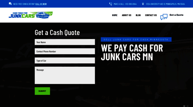 cashtodayforjunkcars.com