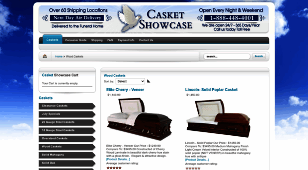 casketshowcase.com