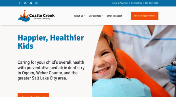 castlecreekpediatricdental.com