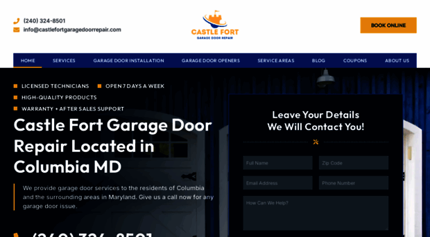 castlefortgaragedoorrepair.com