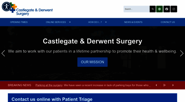 castlegateandderwentsurgery.nhs.uk