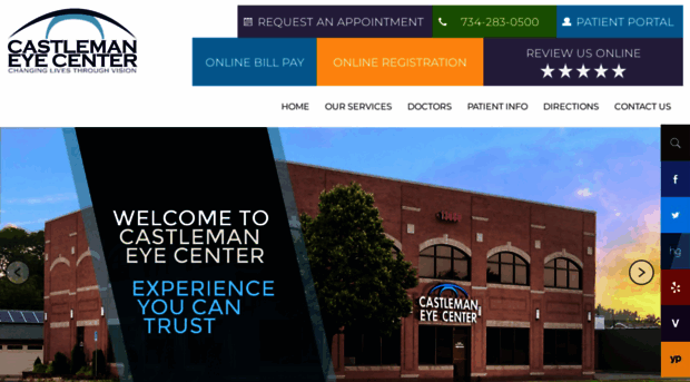 castlemaneyecenter.com