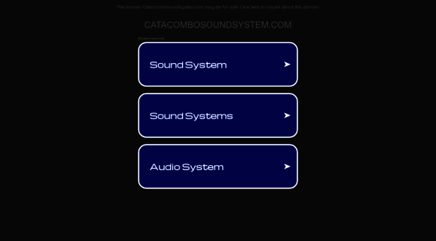 catacombosoundsystem.com