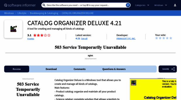 catalog-organizer-deluxe.software.informer.com