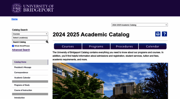 catalog.bridgeport.edu