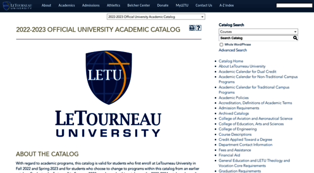 catalog.letu.edu