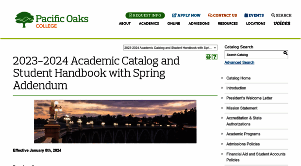 catalog.pacificoaks.edu