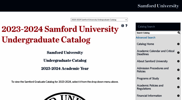 catalog.samford.edu