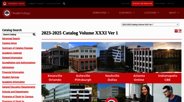 catalog.south.edu