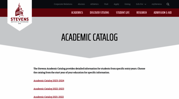 catalog.stevens.edu