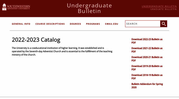 catalog.swau.edu