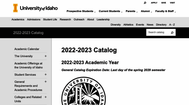 catalog.uidaho.edu