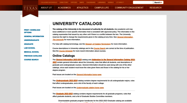 catalog.utexas.edu