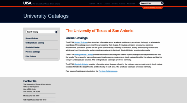 catalog.utsa.edu